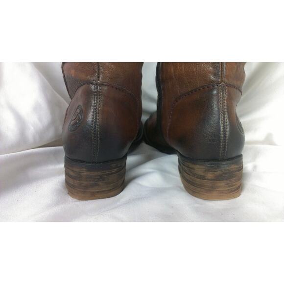 Pakros Distressed Leather Sherpa Trim Mukluk Boots Brown Sz EU 37 (US 7M) - Picture 6 of 9